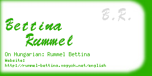bettina rummel business card